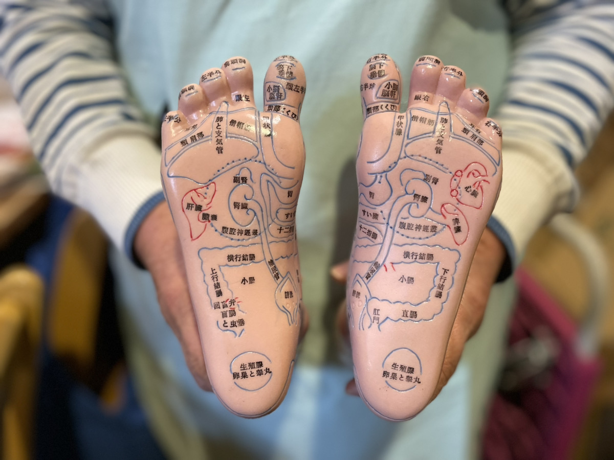 靴下で身体の声を聞く